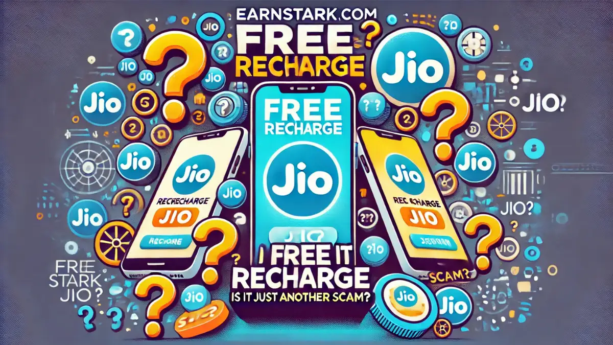 Earnstark com Free Recharge JIO