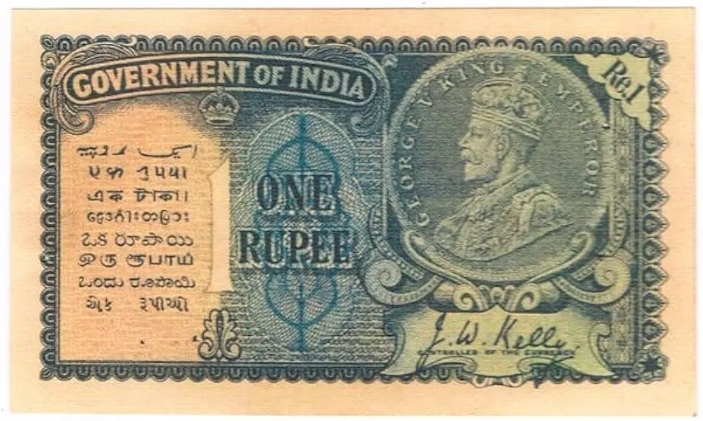 British India 1 Rupee Note